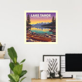 Lake Tahoe California Nevada Poster (Thuiskantoor)