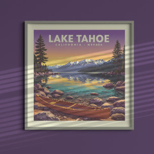 Lake Tahoe California Nevada Poster