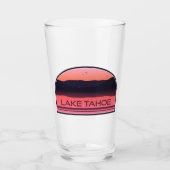 Lake Tahoe California Nevada Red Sunrise Glas (Voorkant)