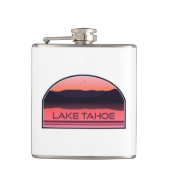 Lake Tahoe California Nevada Red Sunrise Heupfles (Voorkant)