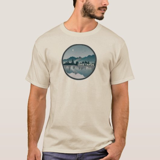 Lake Tahoe California Nevada Reflection T-shirt (Voorkant)