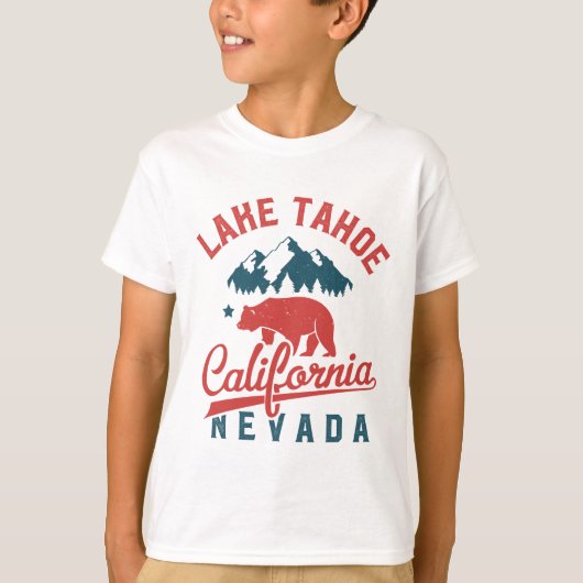 Lake Tahoe California Nevada T-shirt (Voorkant)