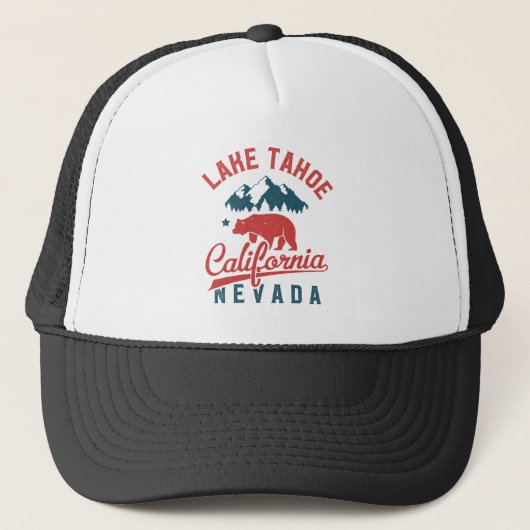 Lake Tahoe California Nevada Trucker Pet (Voorkant)