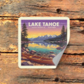 Lake Tahoe California Nevada Vierkante Sticker