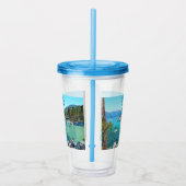 Lake Tahoe California Nevada Vintage Acryl Drinkbeker (Rechts)