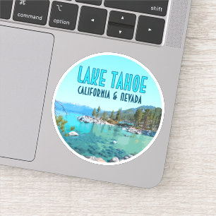Lake Tahoe California Nevada Vintage Sticker