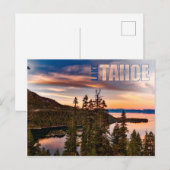 Lake Tahoe California op Sunset Beauful Briefkaart (Voorkant / Achterkant)