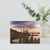 Lake Tahoe California op Sunset  Briefkaart (Staand voorkant)