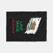 Lake Tahoe California Paint Splatter Flag Vacation Fleece Deken (Voorkant (Horizontaal))