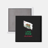 Lake Tahoe California Paint Splatter Flag Vacation Magneet (Voorkant / Achterkant)