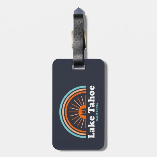 Lake Tahoe California Rainbow Bagagelabel (Achterkant verticaal)