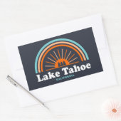 Lake Tahoe California Rainbow Rechthoekige Sticker (Envelop)