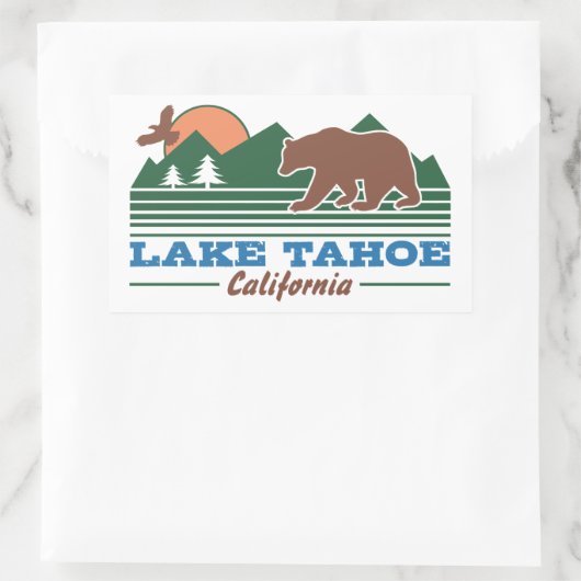 Lake Tahoe California Rechthoekige Sticker (Tas)
