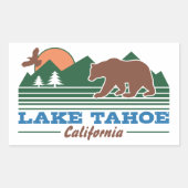 Lake Tahoe California Rechthoekige Sticker (Voorkant)