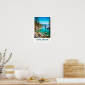 Lake Tahoe California Reisprint Poster (Keuken)
