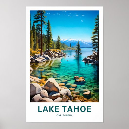 Lake Tahoe California Reisprint Poster (Voorkant)