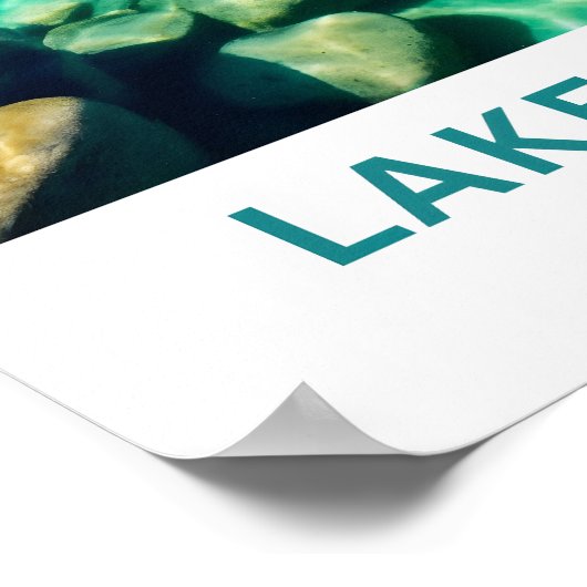 Lake Tahoe California Reisprint Poster (Hoek)