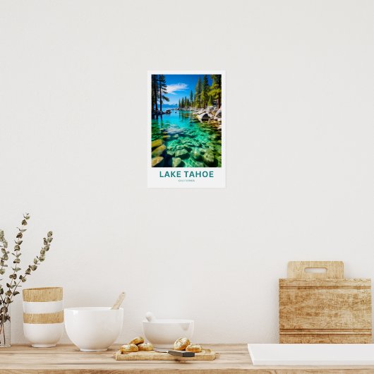 Lake Tahoe California Reisprint Poster (Keuken)