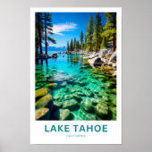 Lake Tahoe California Reisprint Poster (Voorkant)