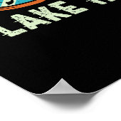 Lake Tahoe California Retro Skiing Snowboarding Poster (Hoek)