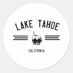 Lake Tahoe California Ronde Sticker