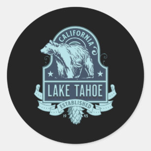 Lake Tahoe California Ronde Sticker