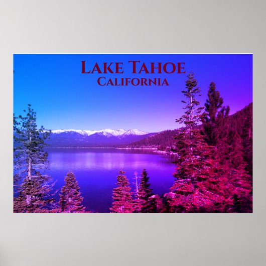 Lake Tahoe California Scenery Foto Poster (Voorkant)