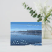 Lake Tahoe California schilderachtig wateren rand  Briefkaart (Staand voorkant)