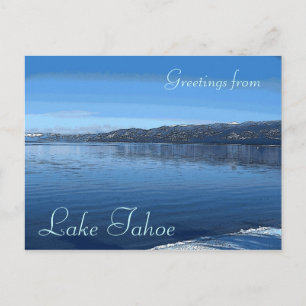 Lake Tahoe California schilderachtig wateren rand  Briefkaart