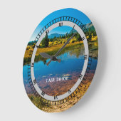 Lake Tahoe California Souvenir Kerstglitter Grote Klok (Hoek)