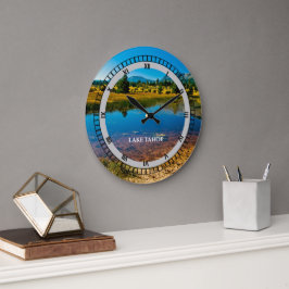 Lake Tahoe California Souvenir Kerstglitter Grote Klok