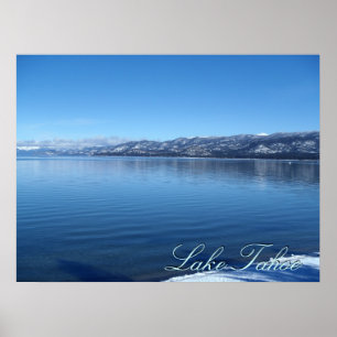 Lake Tahoe California wateren rand schilderachtig  Poster