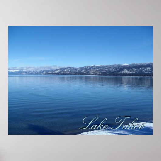 Lake Tahoe California wateren rand schilderachtig  Poster (Voorkant)