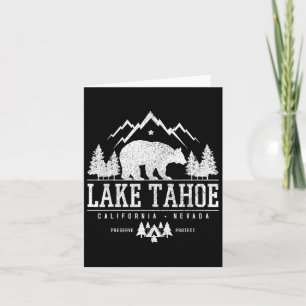 Lake Tahoe Californië - Bear Mountains Natuurkamp Kaart