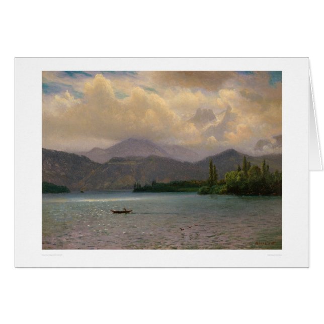 Lake Tahoe, Californië door Bierstadt (0102a) (Voorkant Horizontaal)