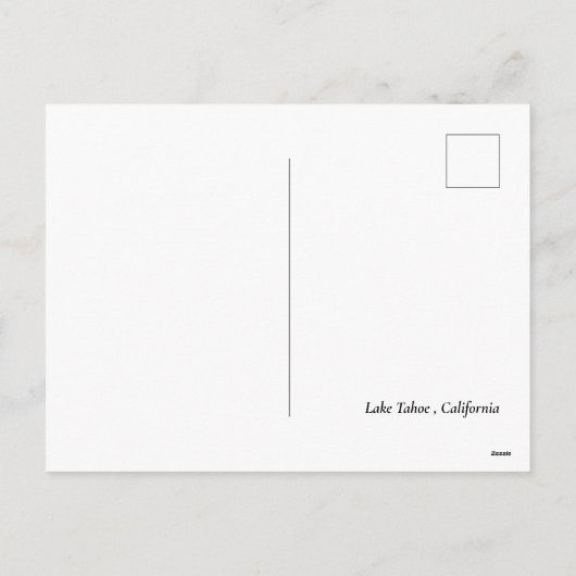 Lake Tahoe, Californië Feestdagenkaart (Achterkant)