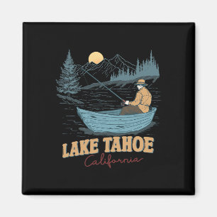 Lake Tahoe Californië Grappige Zomer Vissen Kamper Magneet