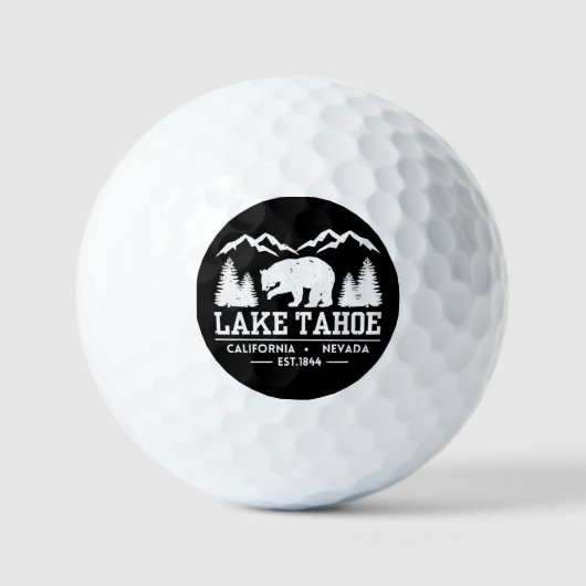 Lake Tahoe - Californië Grizzly Beer Bergen Golfballen (Voorkant)