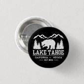 Lake Tahoe - Californië Grizzly Beer Bergen Ronde Button 3,2 Cm (Voorkant /achterkant)