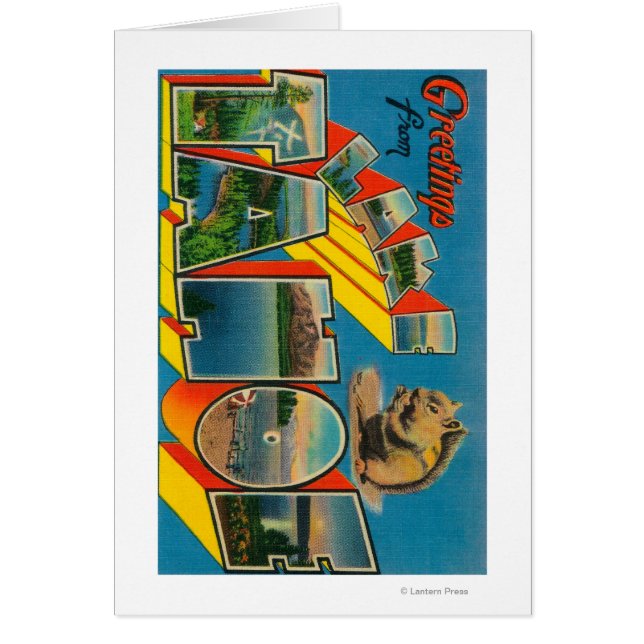 Lake Tahoe, Californië - Grote Letter-scènes (Voorkant)