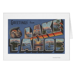 Lake Tahoe, Californië - Grote Letter-scènes