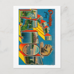 Lake Tahoe, Californië - Grote Letter-scènes Briefkaart