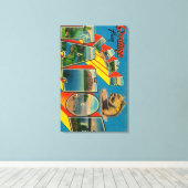 Lake Tahoe, Californië - Grote Letter-scènes Canvas Afdruk (Insitu (Houten vloer))