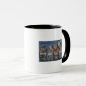 Lake Tahoe, Californië - Grote Letter-scènes Mok (Voorkant rechts)