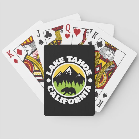 Lake Tahoe, Californië Pokerkaarten (Achterkant)