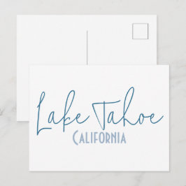 Lake Tahoe, Californië Reis Souvenir Briefkaart