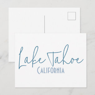 Lake Tahoe, Californië Reis Souvenir Briefkaart
