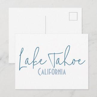 Lake Tahoe, Californië Reis Souvenir Briefkaart