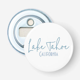 Lake Tahoe, Californië Reis Souvenir Button Flesopener