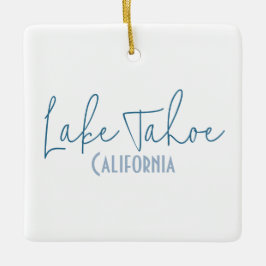 Lake Tahoe, Californië Reis Souvenir Keramisch Ornament